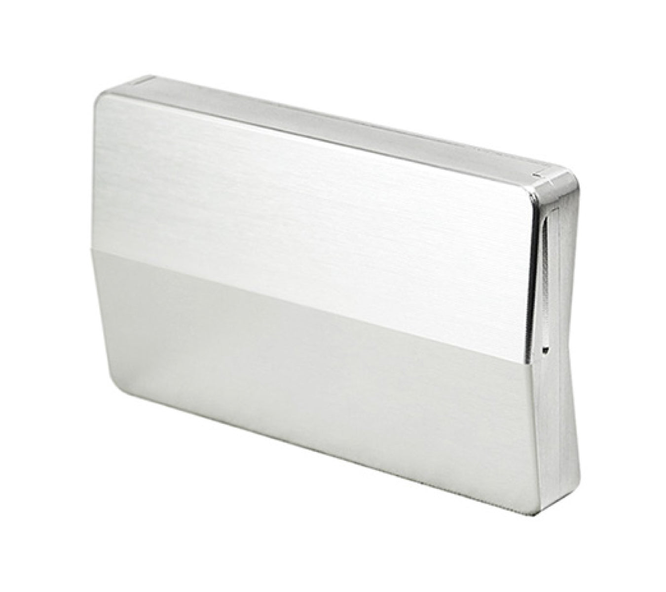 Card Case Parallel Shiny Silver
