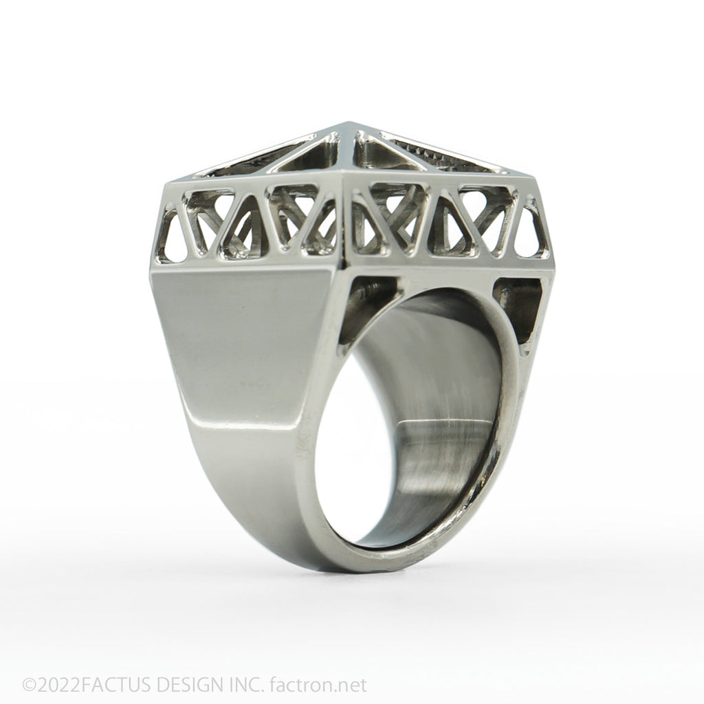 5AXIS Milling Ring Cubebrige 純チタニウム