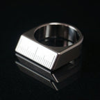 Jewelry Ring "Ruler Ring" Surgical Stainless Steel 316L