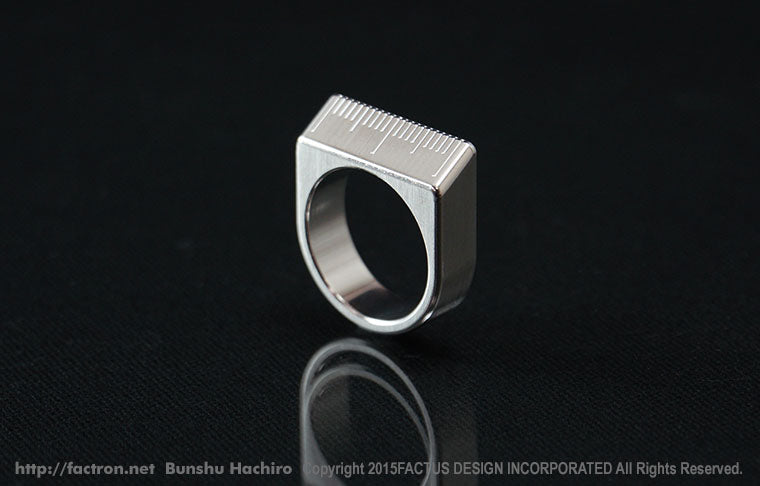 Jewelry Ring "Ruler Ring" Surgical Stainless Steel 316L