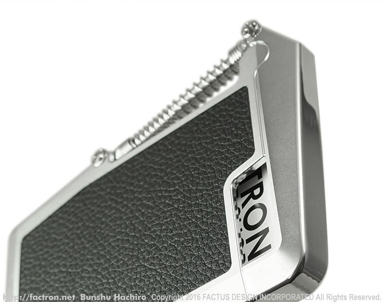 Card Case SPRING+ Titanium & Black Carbon