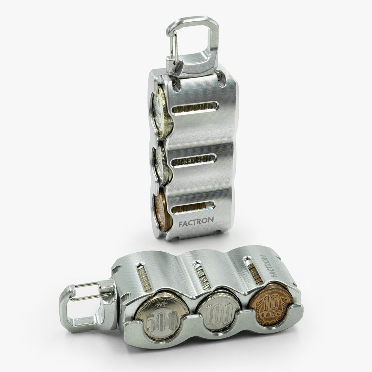 Coin Case Tank 2 triple Shiny Silver Duralumin
