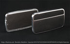 Card Case Cobble+ Shiny Silver x Black Leather